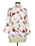 Iz Byer 100% Polyester Floral Ivory 3/4 Sleeve Blouse Size L - photo 1