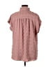 Assorted Brands 100% Polyester Polka Dots Pink Short Sleeve Blouse Size XL - photo 2