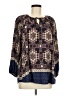 Tylho 100% Rayon Blue 3/4 Sleeve Blouse Size M - photo 1