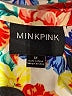 Minkpink 100% Viscose Orange White Kimono Size M - photo 7
