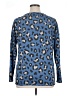 Nouvida Animal Print Blue Long Sleeve Blouse Size XL (estimated) - photo 2