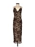Endless Summer 100% Polyester Animal Print Brown Black Cocktail Dress Size XS - photo 1