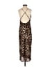 Endless Summer 100% Polyester Animal Print Brown Black Cocktail Dress Size XS - photo 2