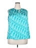 Coldwater Creek 100% Polyester Teal Sleeveless Blouse Size 2X - photo 1