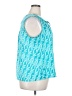 Coldwater Creek 100% Polyester Teal Sleeveless Blouse Size 2X - photo 4