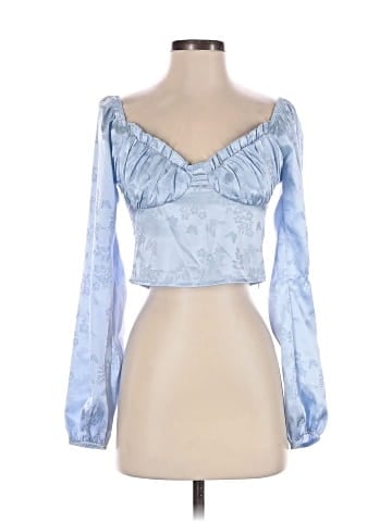 LA Hearts Long Sleeve Blouse (view 1)