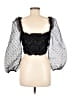 Hers & Mine 100% Polyester Black 3/4 Sleeve Blouse Size S - photo 2