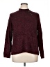 Appleseeds 100% Acrylic Tweed Burgundy Turtleneck Sweater Size XL - photo 1