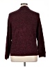 Appleseeds 100% Acrylic Tweed Burgundy Turtleneck Sweater Size XL - photo 2