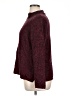 Appleseeds 100% Acrylic Tweed Burgundy Turtleneck Sweater Size XL - photo 5