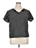WD.NY Polka Dots Black Short Sleeve Blouse Size 1X - photo 1
