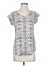 Express Silver Short Sleeve Blouse Size XS - photo 1