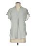 Maison d' Amelie 100% Polyester Gray Short Sleeve Blouse Size XS - photo 1