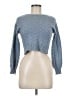 Design History Chevron-herringbone Blue Pullover Sweater Size M - photo 1