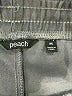 Peach Solid Gray Casual Pants Size M - photo 7