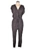 VICI 100% Rayon Tweed Gray Jumpsuit Size L - photo 1