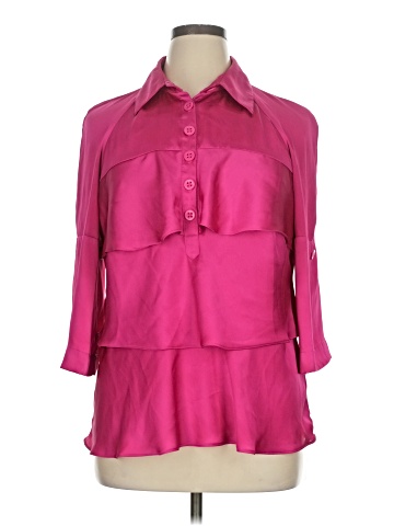 Apostrophe 3/4 Sleeve Blouse (view 1)