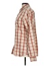 BKE Checkered-gingham Orange Long Sleeve Button-Down Shirt Size L - photo 5