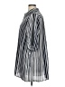 Avenue Stripes Silver Short Sleeve Blouse Size 14 - 16 Plus - photo 5