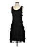 Lynn Ritchie Silver 100% Silk Black Cocktail Dress Size S - photo 1