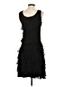 Lynn Ritchie Silver 100% Silk Black Cocktail Dress Size S - photo 2