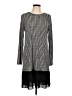 MICHAEL Michael Kors Houndstooth Black Casual Dress Size L - photo 1