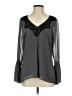 DR2 100% Polyester Gray Long Sleeve Blouse Size S - photo 1