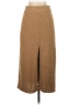 Assorted Brands Solid Brown Casual Skirt Size XS - photo 2