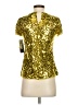 DKNY 100% Nylon Gold Short Sleeve Top Size 0 - photo 2