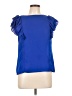Shein 100% Polyester Blue Short Sleeve Blouse Size L - photo 1