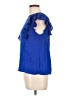 Shein 100% Polyester Blue Short Sleeve Blouse Size L - photo 5