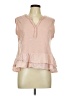 Symphony 100% Cotton Pink Short Sleeve Top Size L - photo 1