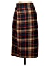 Shein Plaid Brown Blue Formal Skirt Size S - photo 1