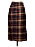Shein Plaid Brown Blue Formal Skirt Size S - photo 2