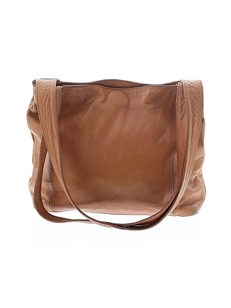 Pre-owned Enzo Angiolini Leather Shoulder Bag In Brown