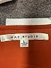 Max Studio 100% Polyester Orange 3/4 Sleeve Blouse Size L - photo 7