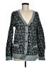 Vkoo 100% Polyester Gray Teal Cardigan Size M - photo 1