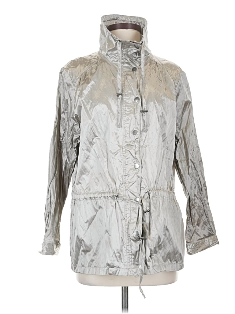 Pre-owned Travelsmith Raincoat In Silver