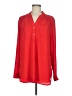 Myrtlewood 100% Polyester Red Long Sleeve Blouse Size M - photo 1