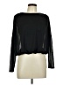 Express 100% Polyester Black Long Sleeve Top Size M - photo 1