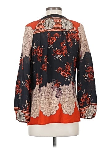 Meadow Rue Long Sleeve Silk Top (view 2)