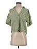 Zara Green 3/4 Sleeve Button-Down Shirt Size XS - photo 1