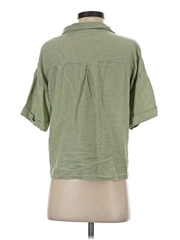 Zara 3/4 Sleeve Button-Down Shirt (view 2)