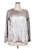 Ava & Viv Metallic Silver Long Sleeve Blouse Size 2X - photo 1