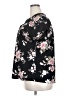 Flower & Feather Floral Black Short Sleeve Blouse Size 2X - photo 5