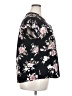 Flower & Feather Floral Black Short Sleeve Blouse Size 2X - photo 4