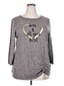 Assorted Brands Gray Long Sleeve Top Size 2X - photo 1