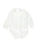 Mango Solid White Ivory Long Sleeve Onesie Size 3-6 mo - photo 1