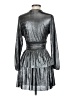 Zara 100% Polyester Metallic Silver Cocktail Dress Size XS - photo 2