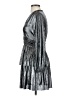 Zara 100% Polyester Metallic Silver Cocktail Dress Size XS - photo 5
